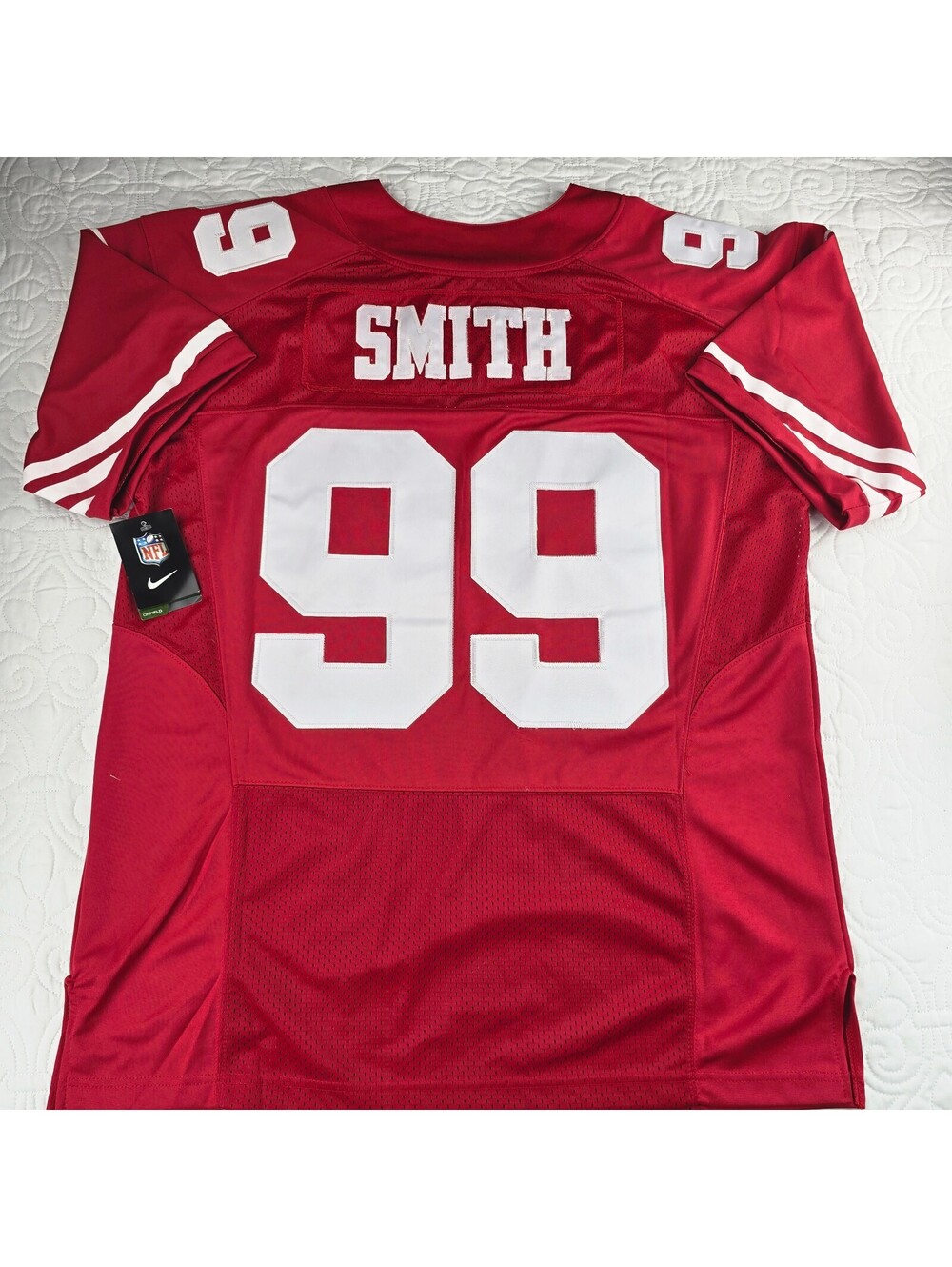 Nike San Francisco 49ers Aldon Smith #99 Red NFL On-Field Football Jersey 2XL